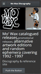 Mobile Screenshot of mowaxdiscography.com